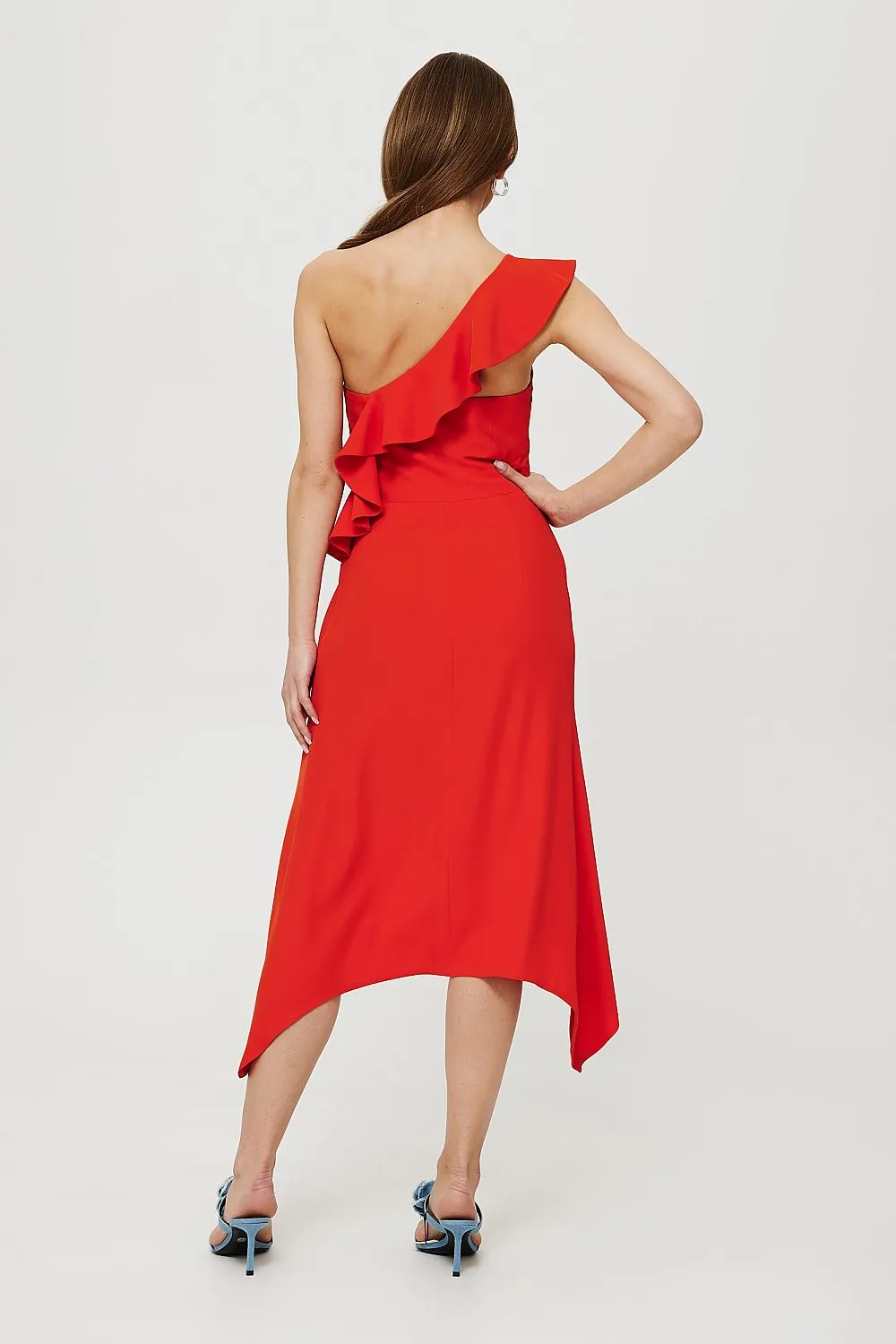 Ruffled Corset Dress Elegantly Tailored