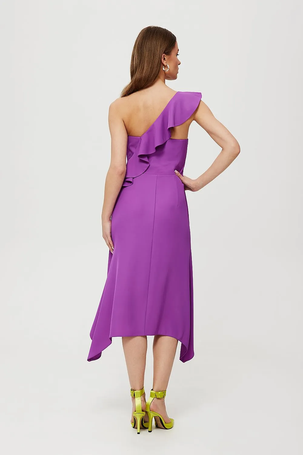 Ruffled Corset Dress Elegantly Tailored