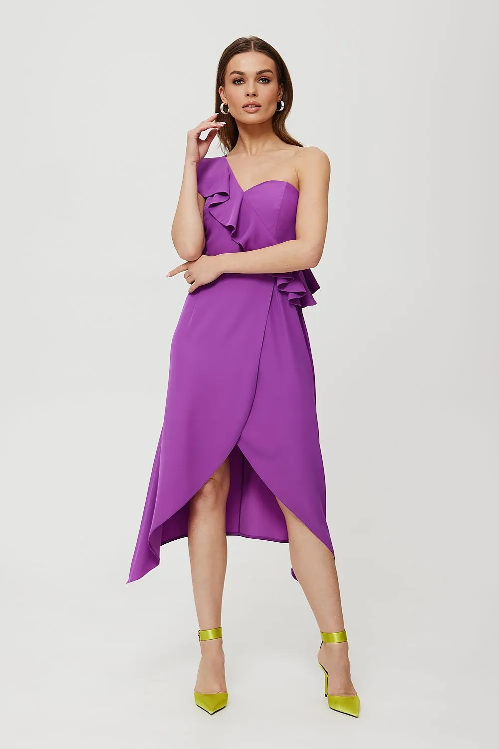 Ruffled Corset Dress Elegantly Tailored