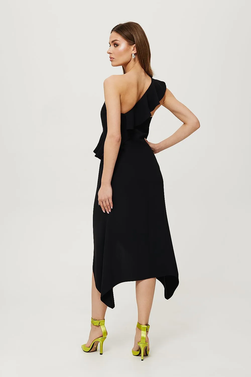 Ruffled Corset Dress Elegantly Tailored
