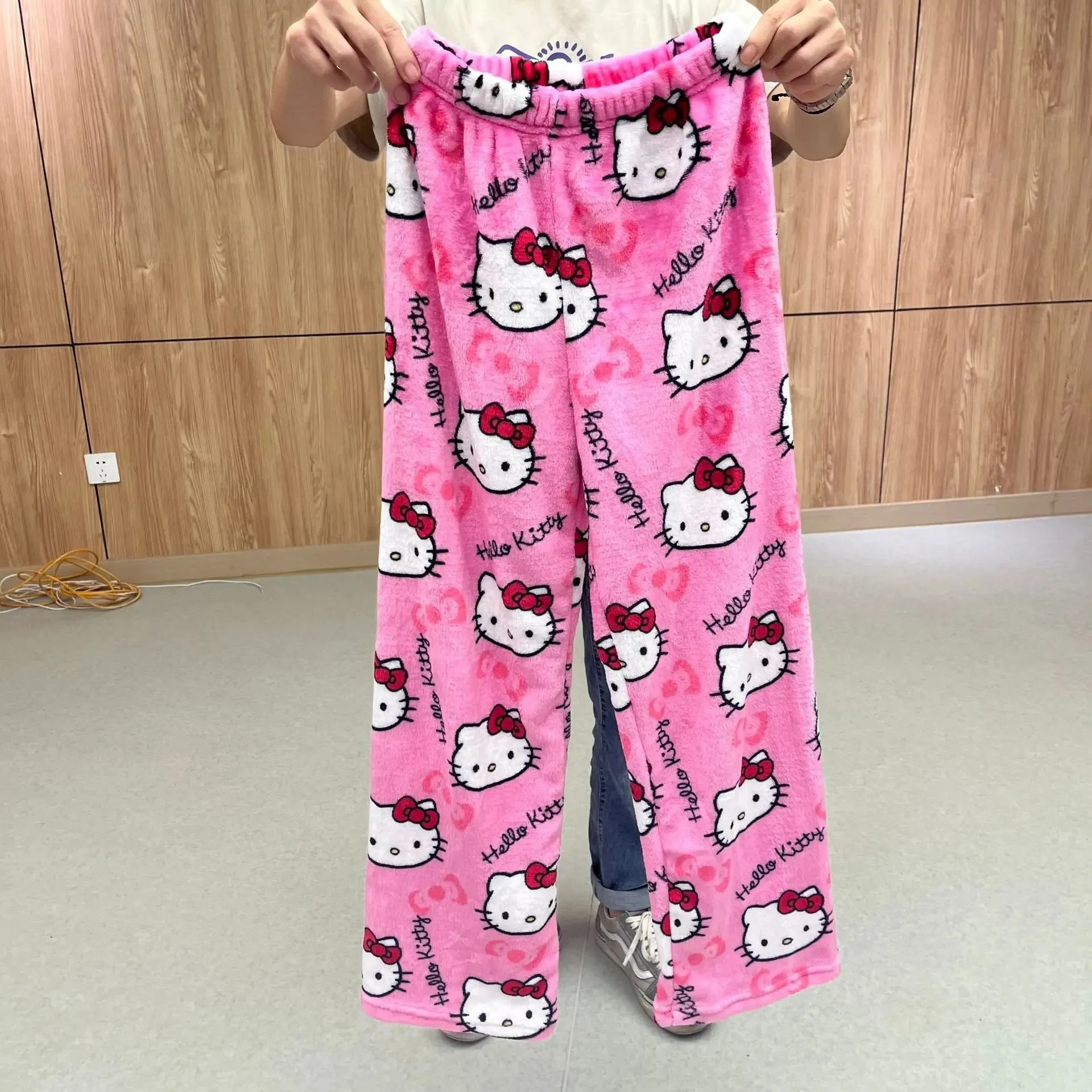 Sanrio Hello Kitty Pajamas | Kawaii Casual Home Pants