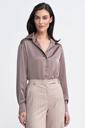 Satin Bodysuit with Classic Cut