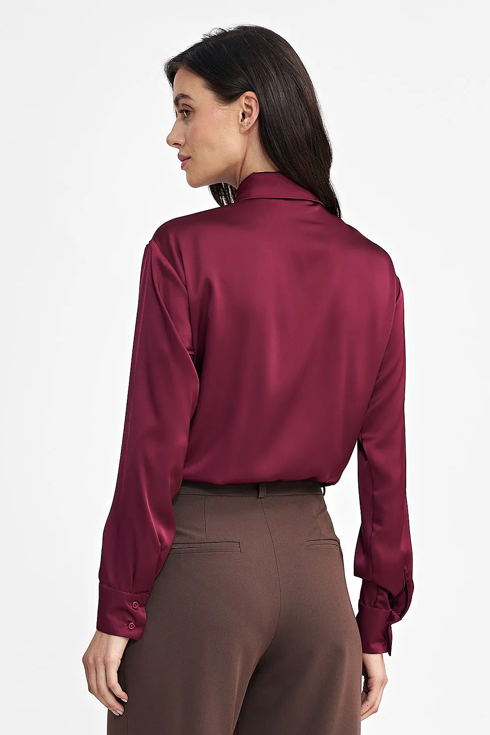 Satin Bodysuit with Classic Cut