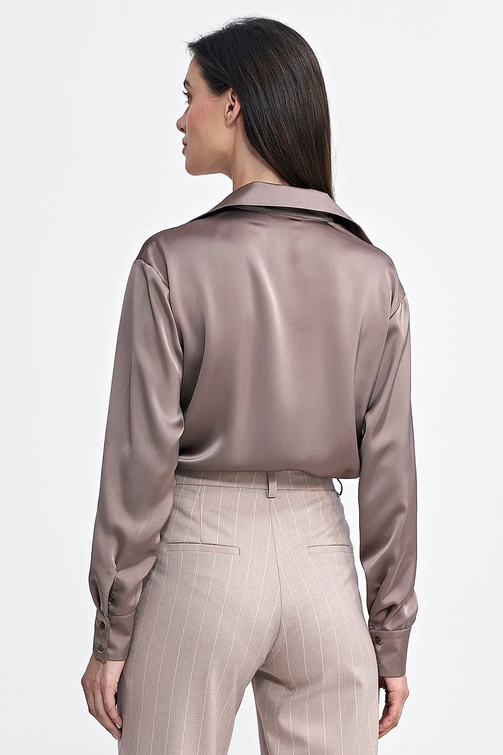 Satin Bodysuit with Classic Cut