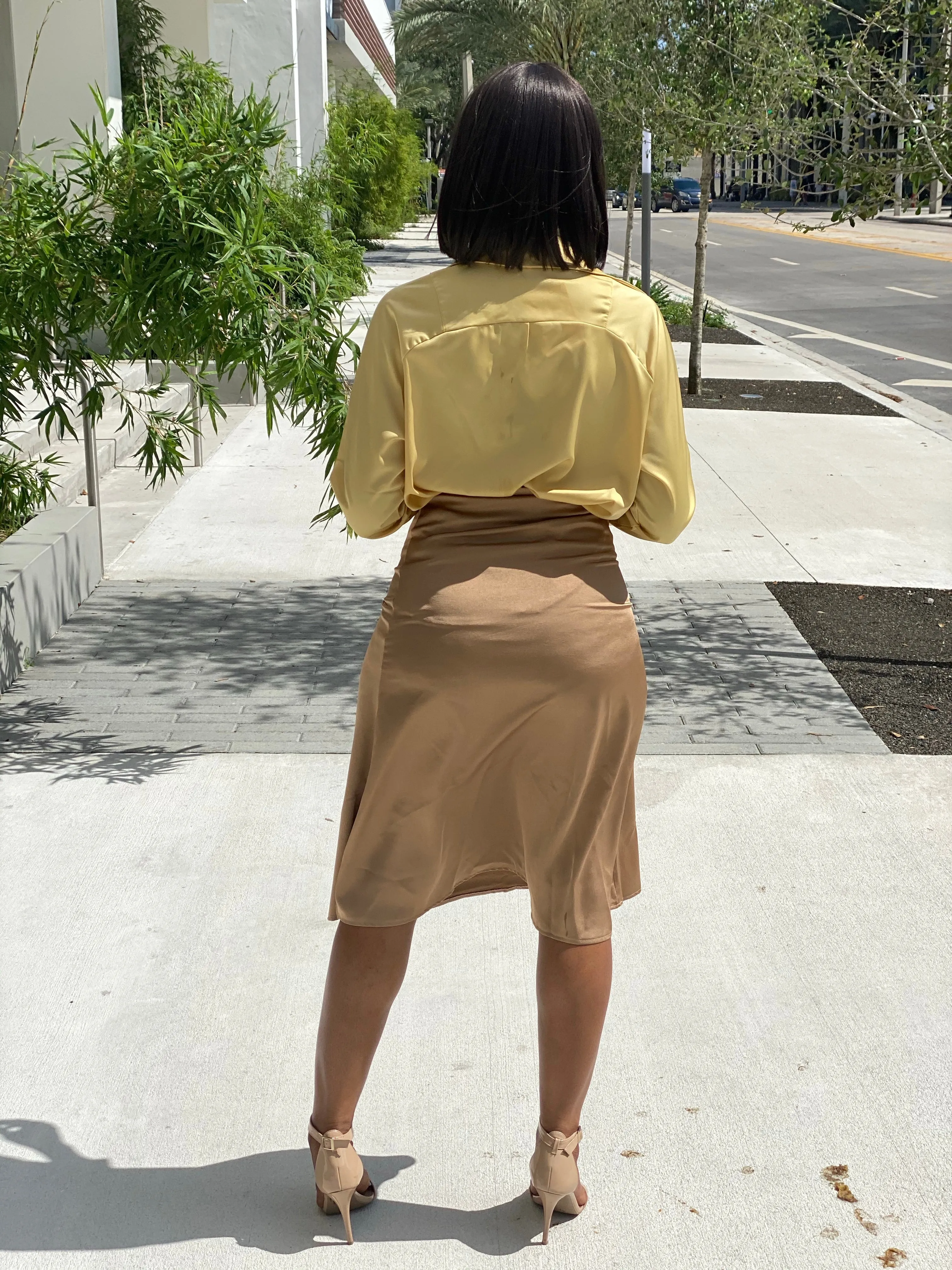 Satin skirt 3