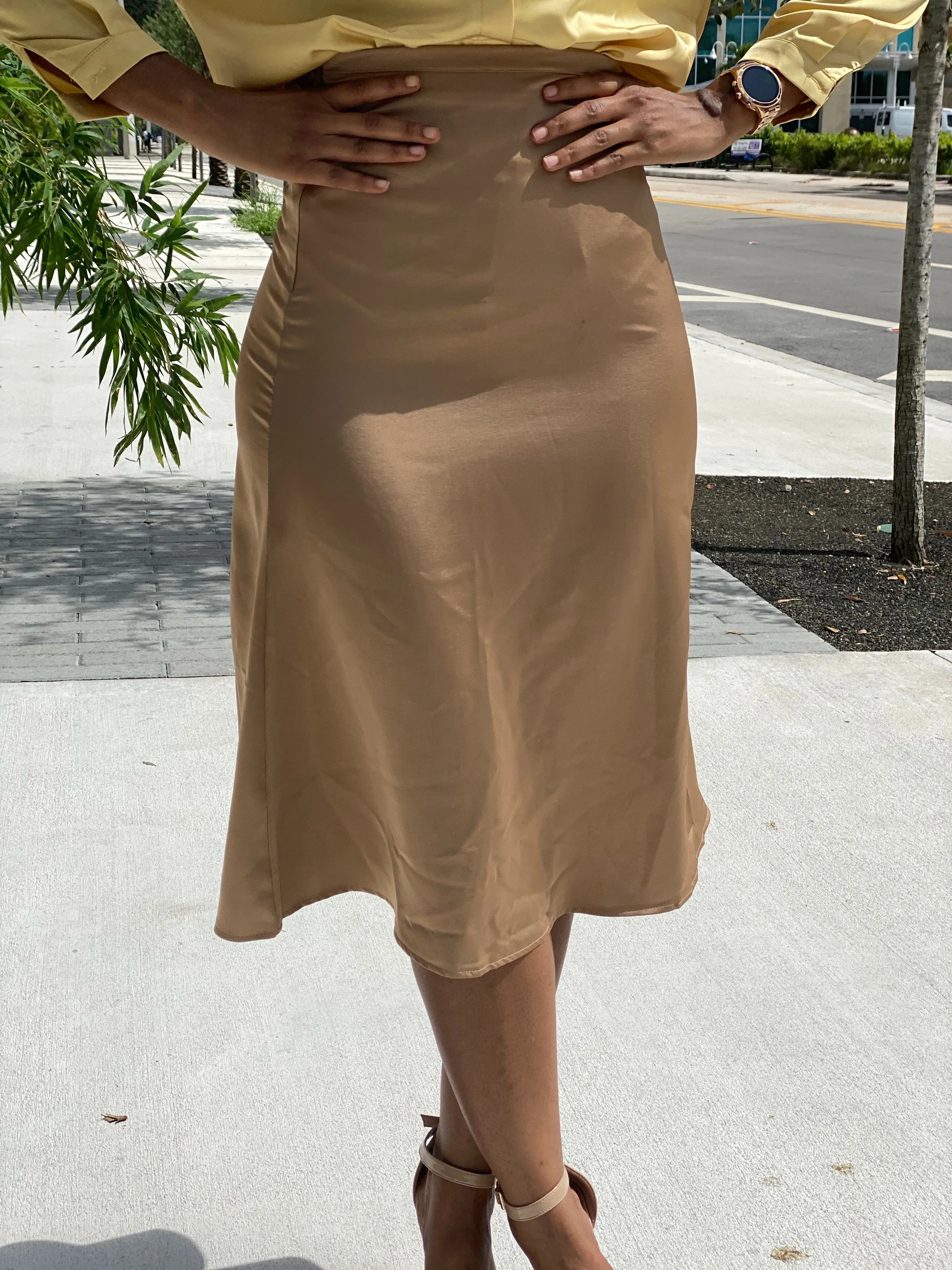 Satin skirt 3