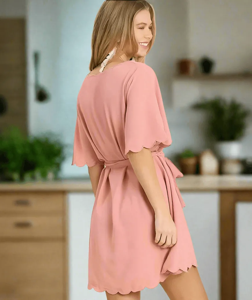 SCALLOP CHARM DRESS