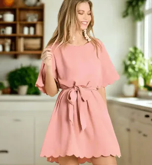 SCALLOP CHARM DRESS