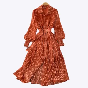 Serilda - Trendy Dotted Pattern Woman's Spring Dress