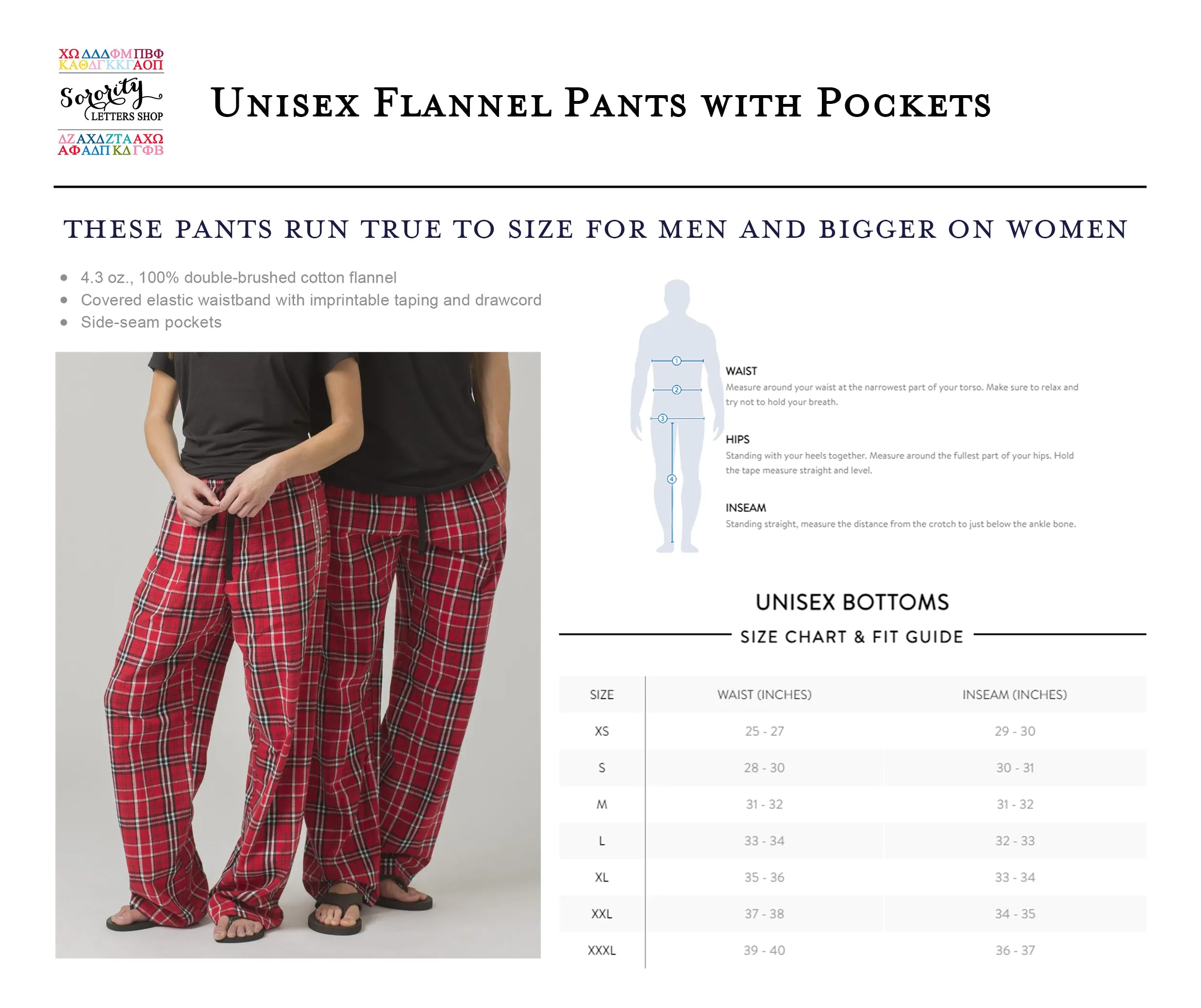 Sigma Alpha Mu Flannel Pants