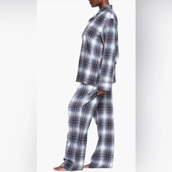 SKIMS  Unisex Fleece  Flannel Sleep pants in Multiplaid XL NWOT