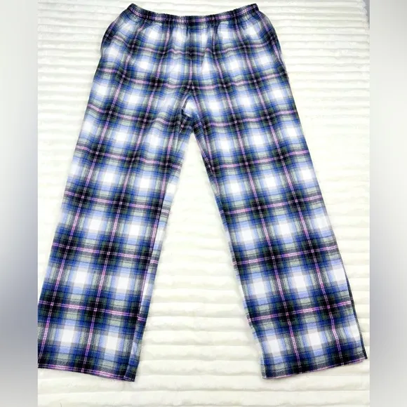 SKIMS  Unisex Fleece  Flannel Sleep pants in Multiplaid XL NWOT