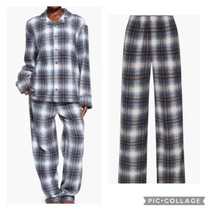 SKIMS  Unisex Fleece  Flannel Sleep pants in Multiplaid XL NWOT