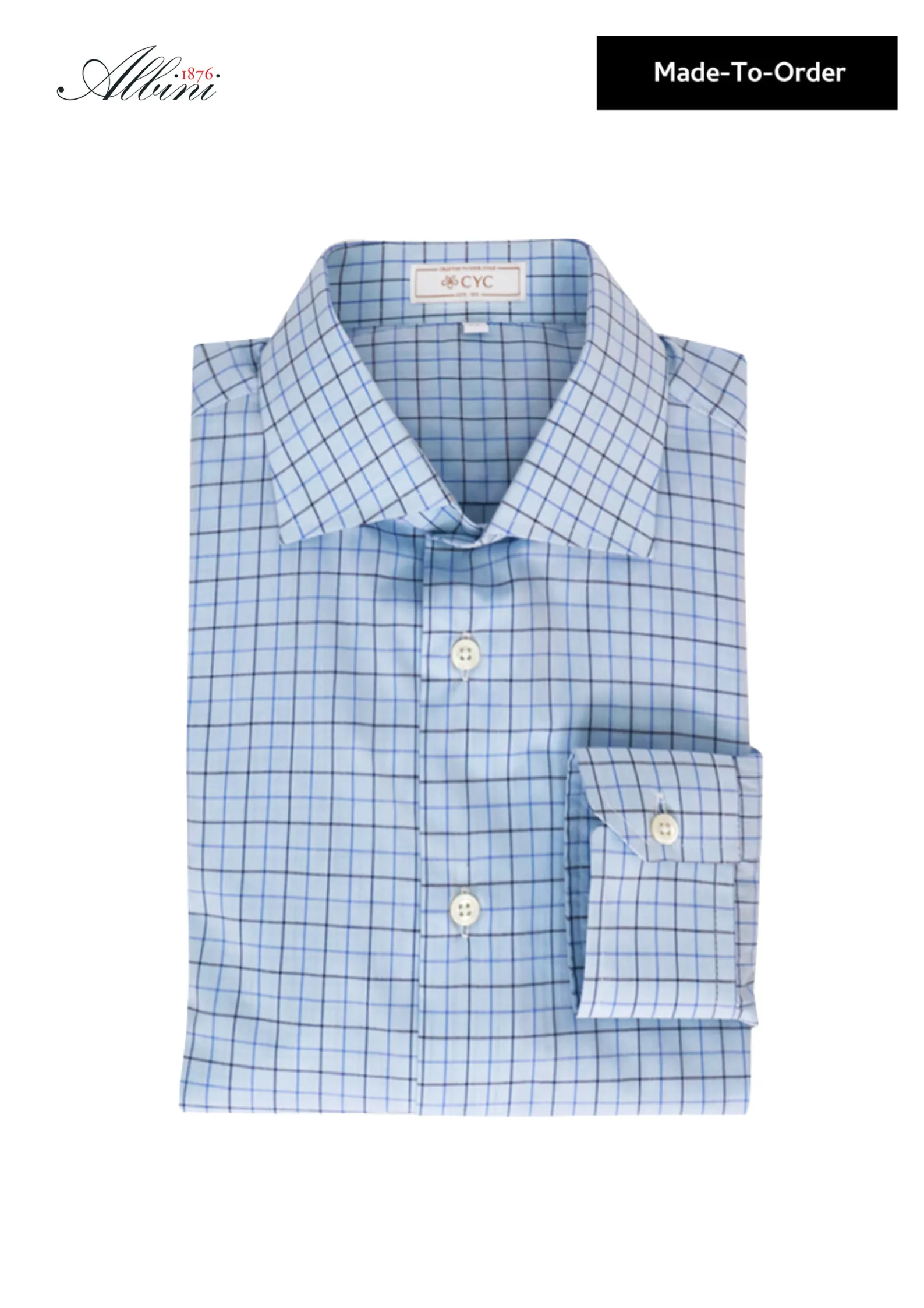 Sky Blue Tattersall Men's Shirt