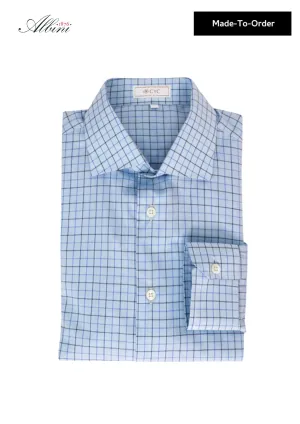Sky Blue Tattersall Men's Shirt