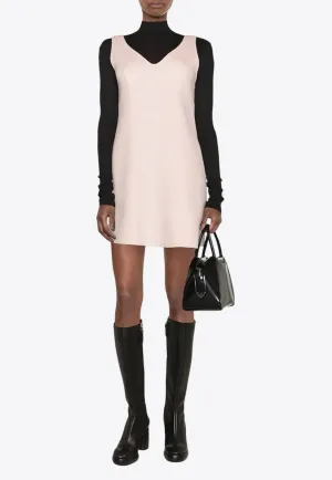 Sleeveless Wool Mini Dress