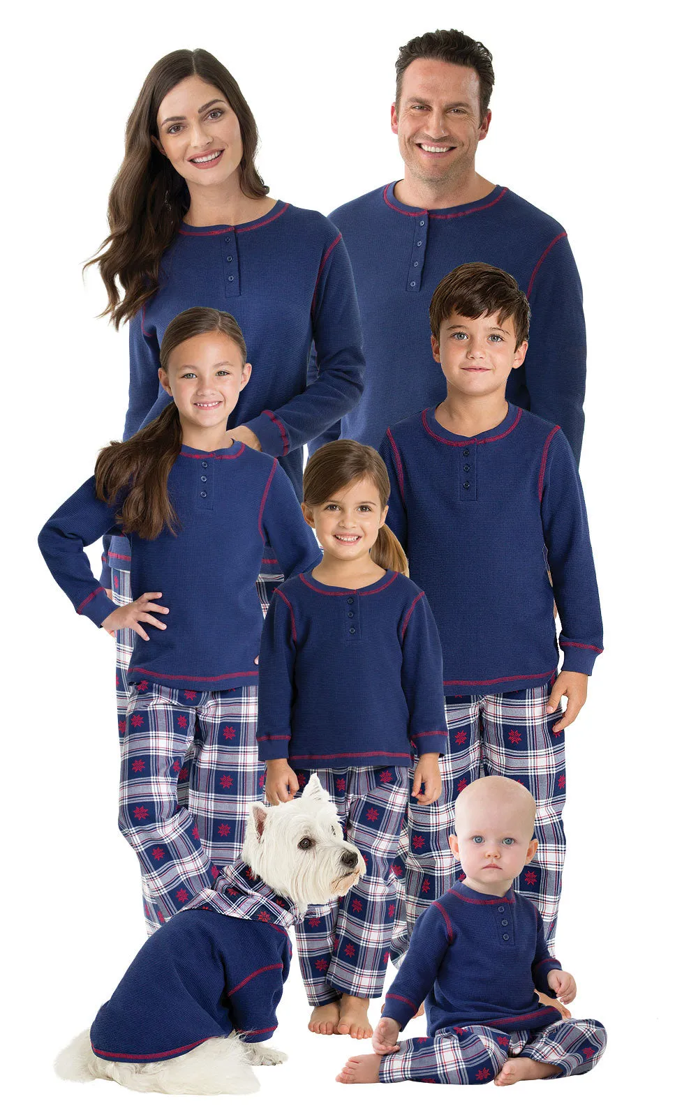 Snowfall Plaid Flannel Infant Pajamas - Family Set