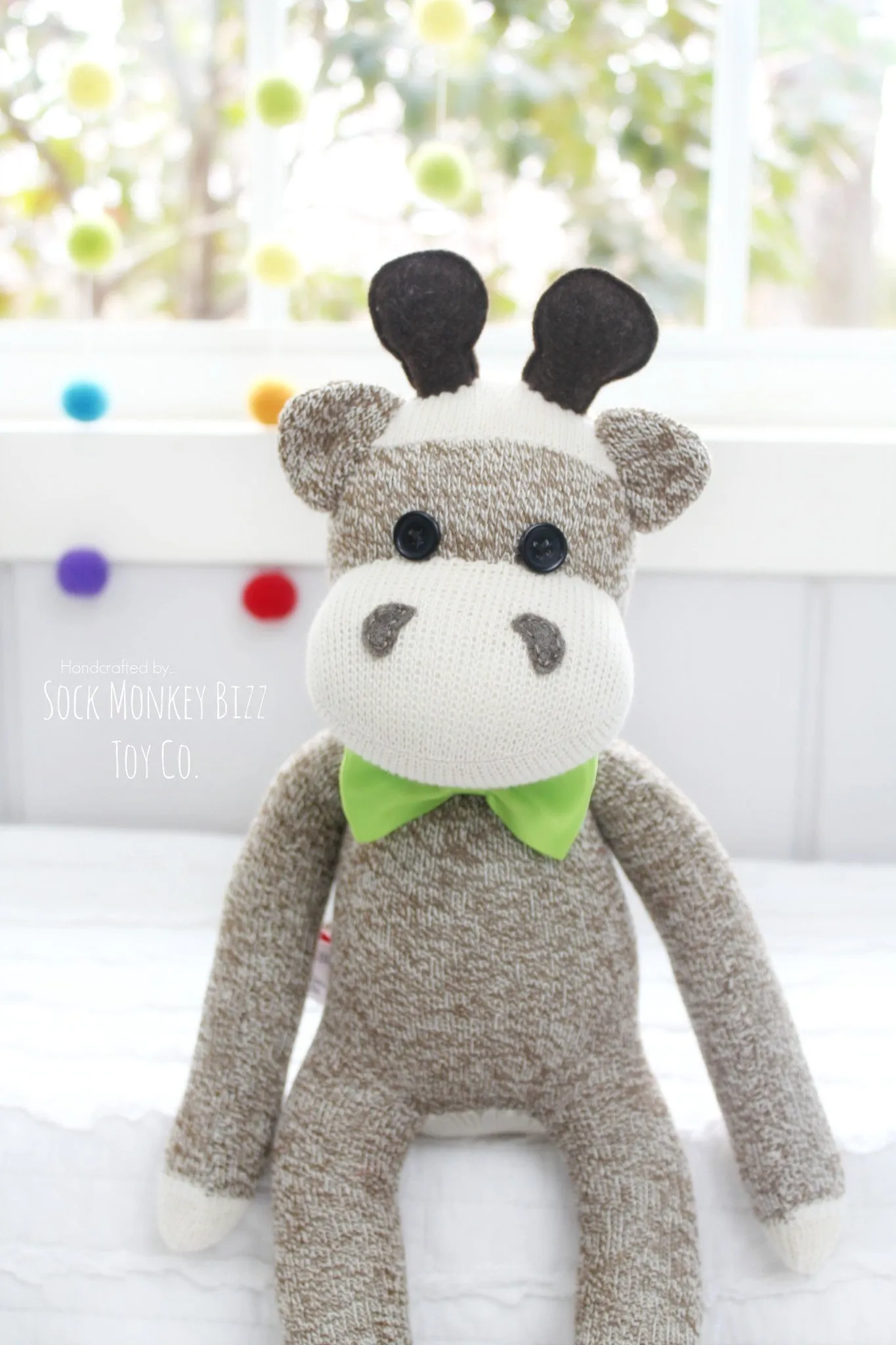 Sock Monkey Giraffe Doll