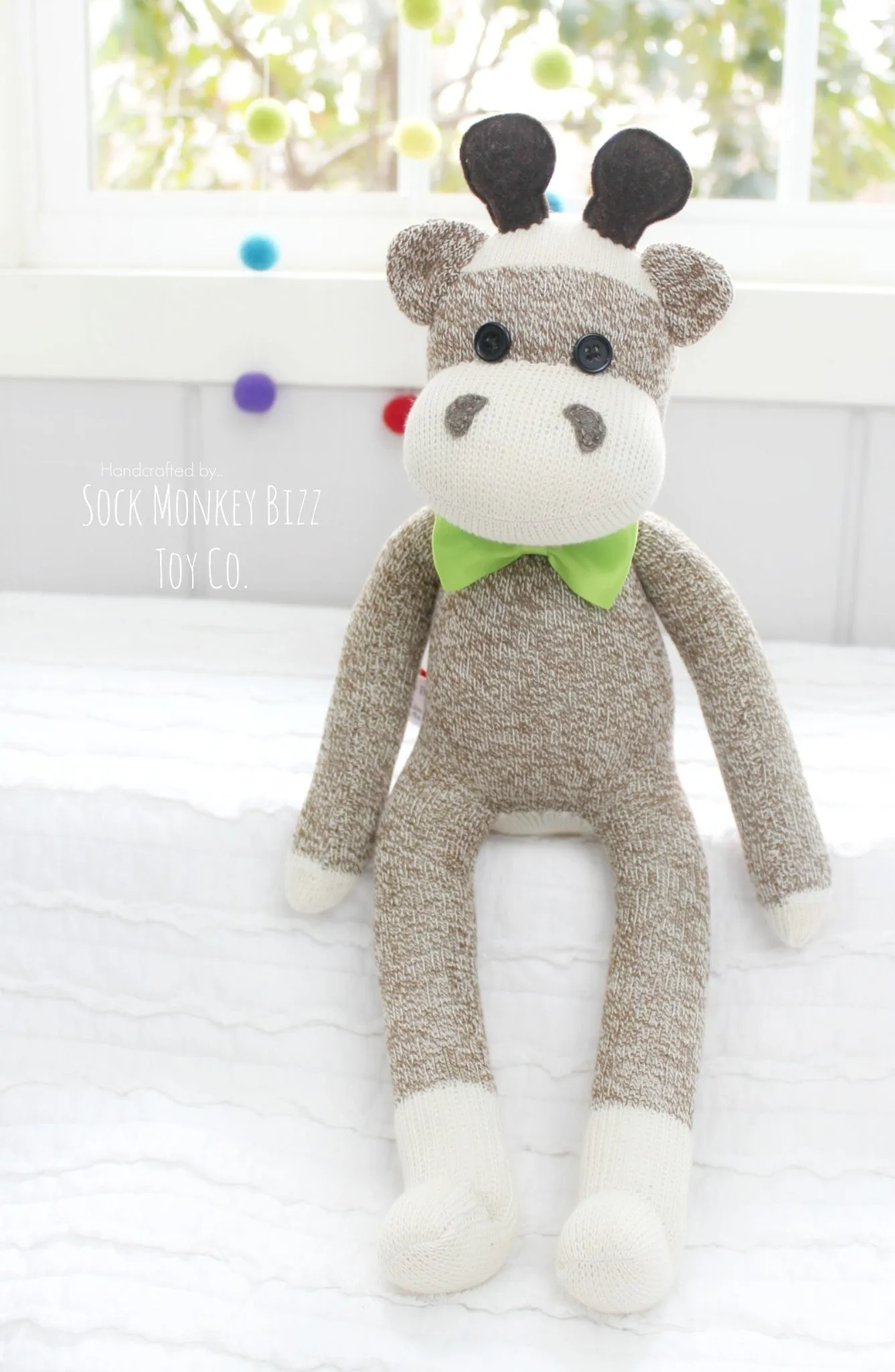 Sock Monkey Giraffe Doll