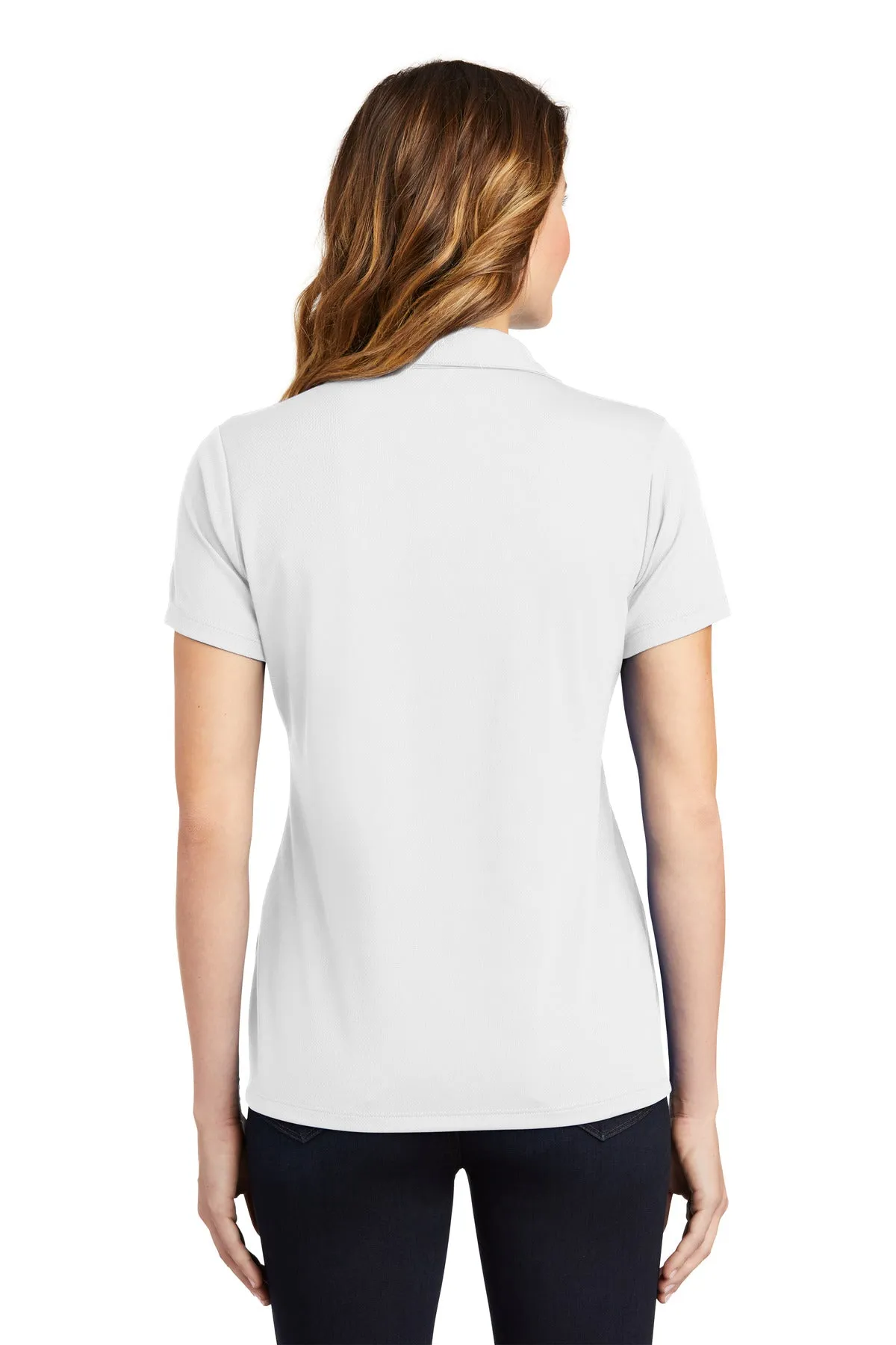 Sport-Tek Women's PosiCharge RacerMesh Polo. LST640 White