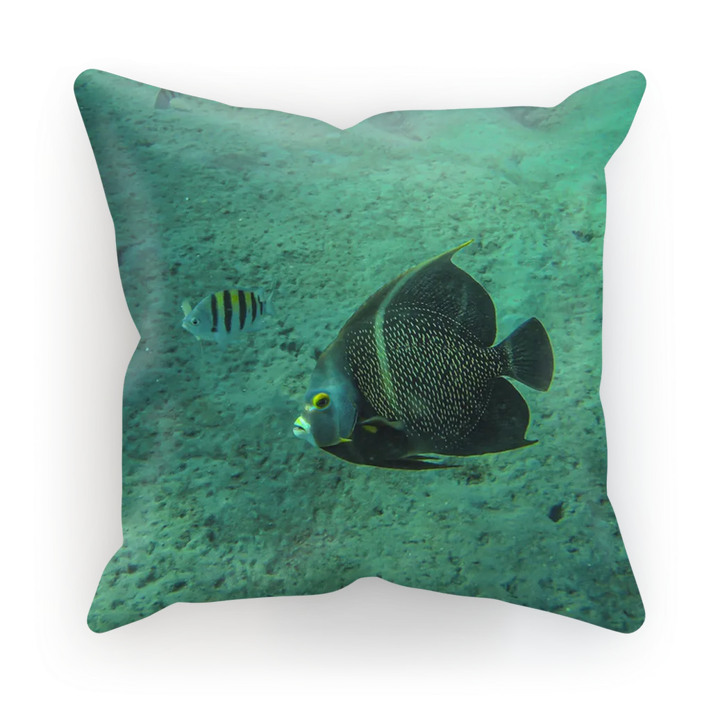 Sublimation Cushion/Throw Pillow Cover - Reef Fish Collection - Angel
