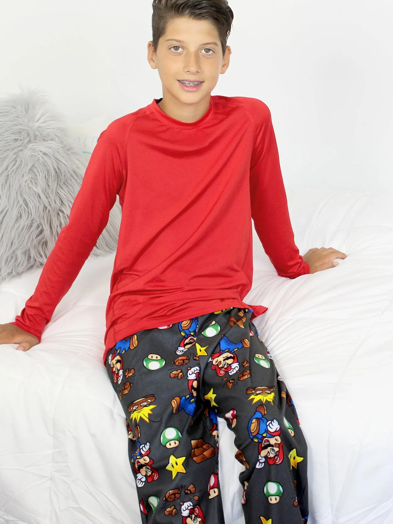 Super Mario Flannel Pajama Pants