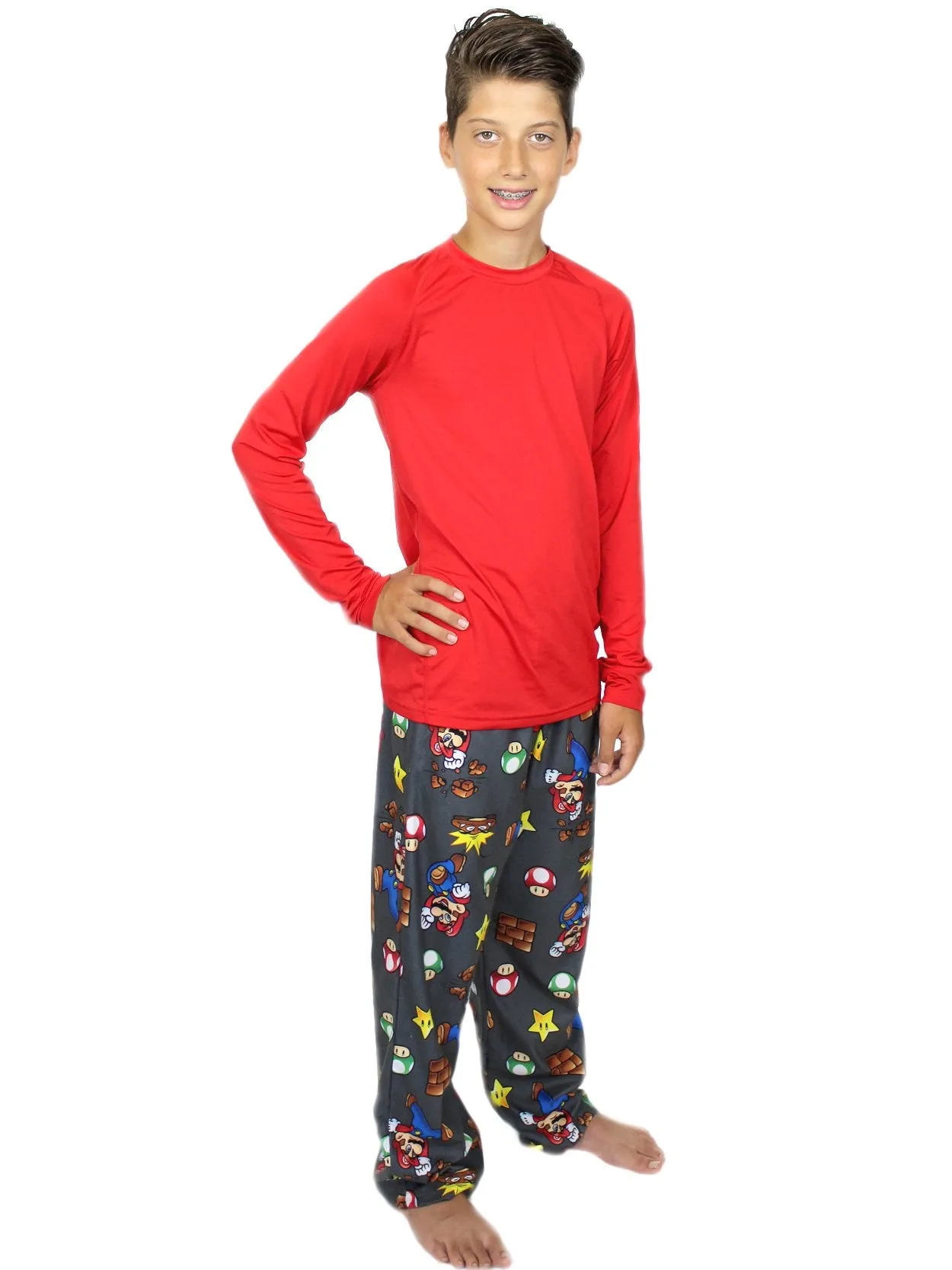 Super Mario Flannel Pajama Pants