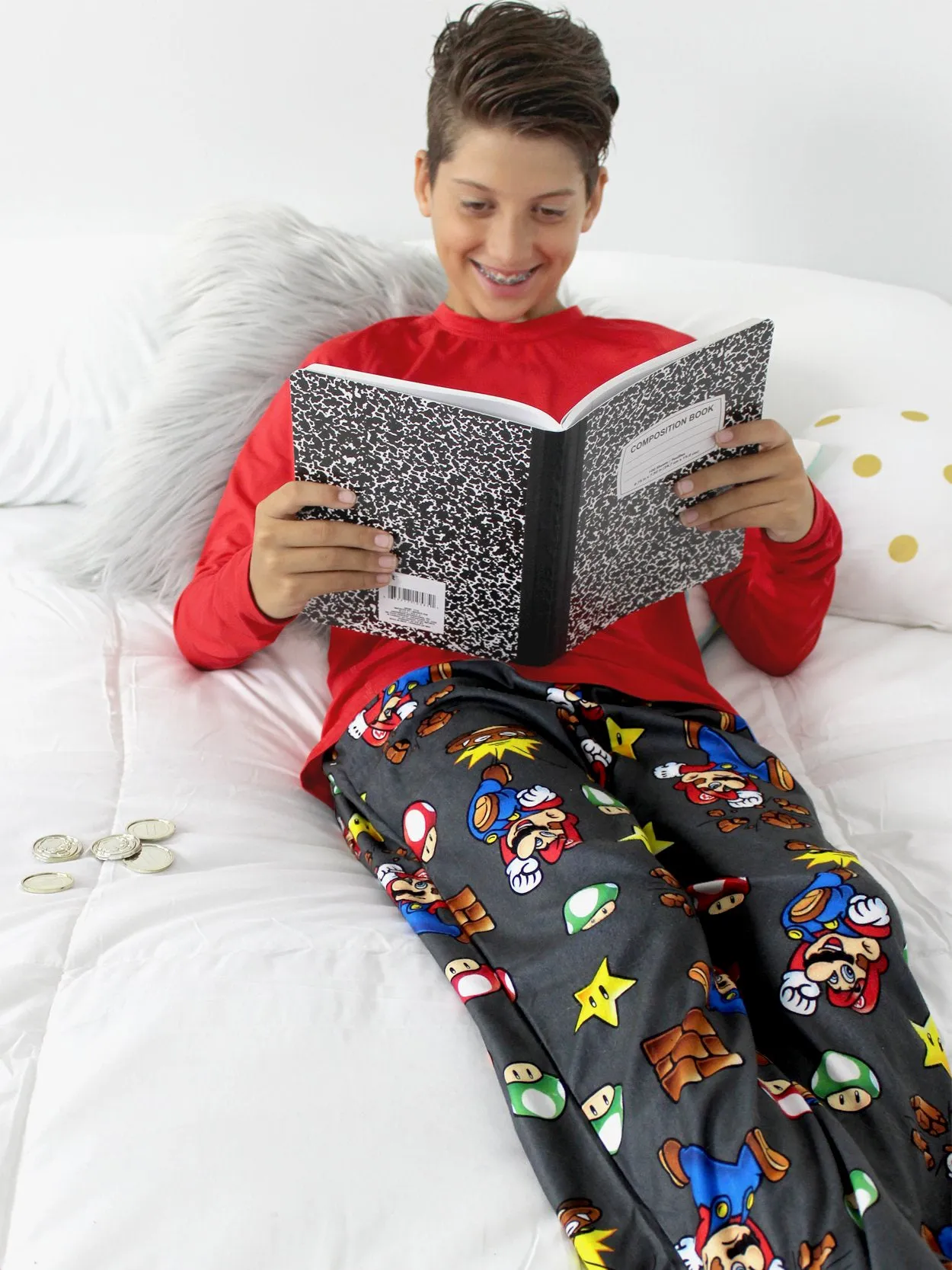 Super Mario Flannel Pajama Pants