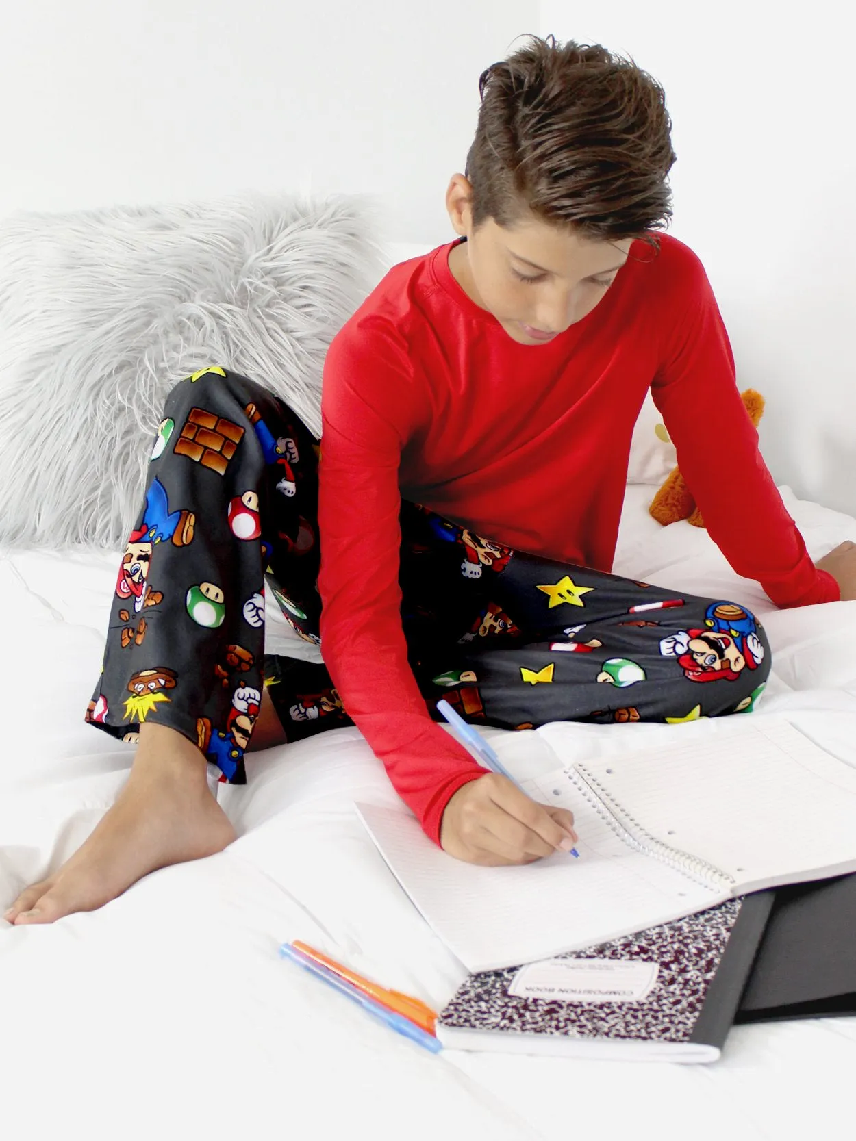 Super Mario Flannel Pajama Pants