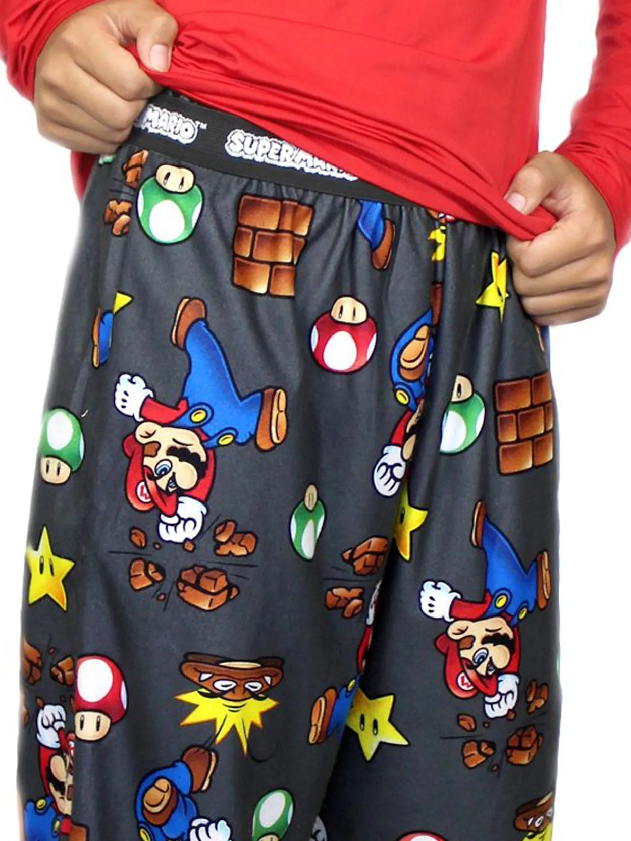 Super Mario Flannel Pajama Pants