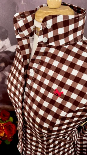 SWEET MELISSA IN CHOCOLATE GINGHAM