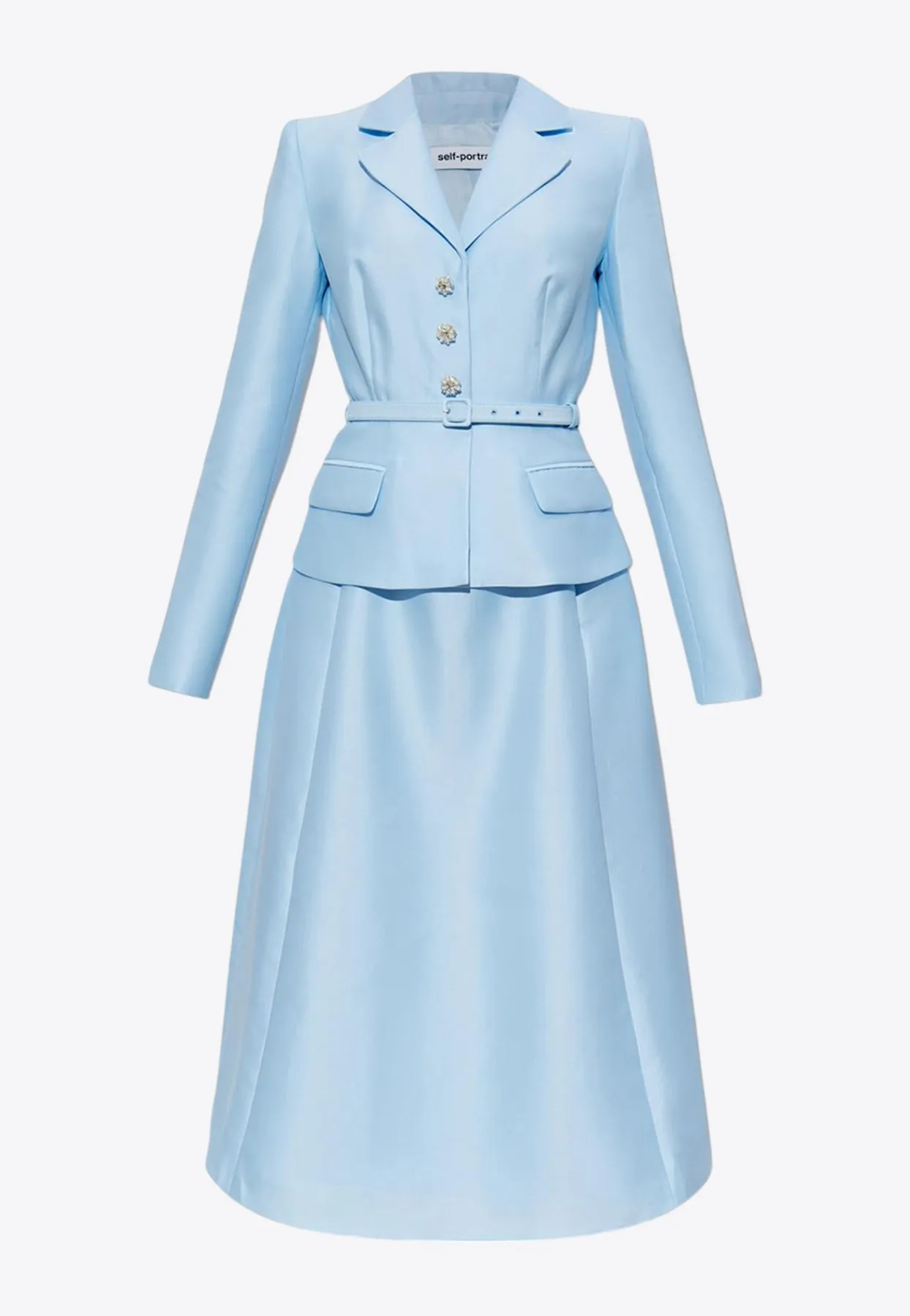 Taffeta Tailored Midi Dress