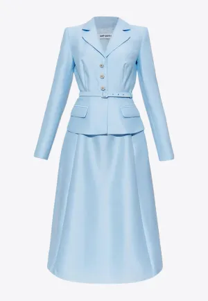 Taffeta Tailored Midi Dress