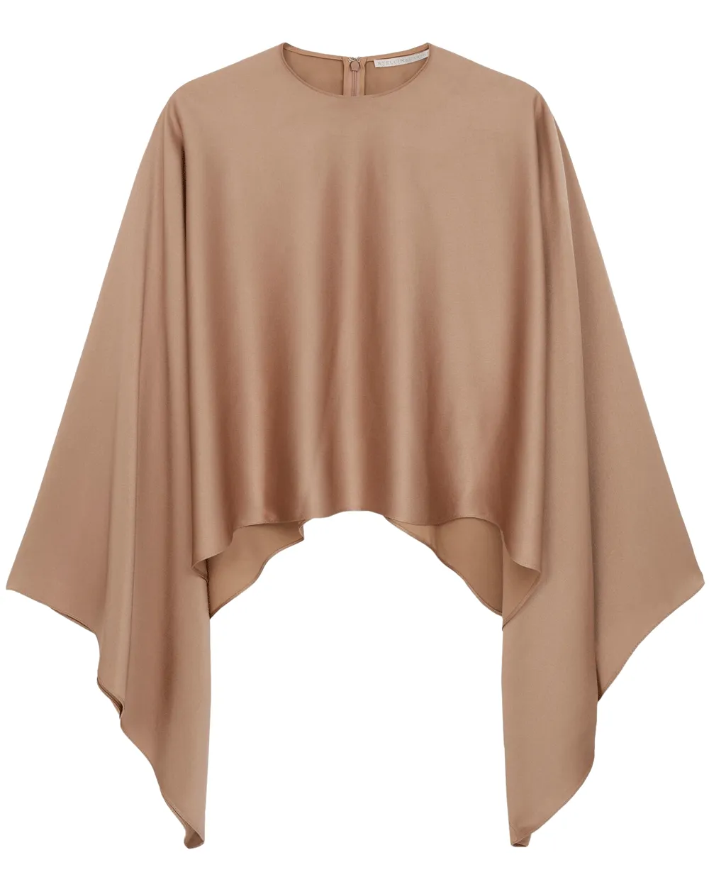 Taupe Cropped Cape Top