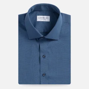 The Dark Blue Pearce End on End Custom Shirt