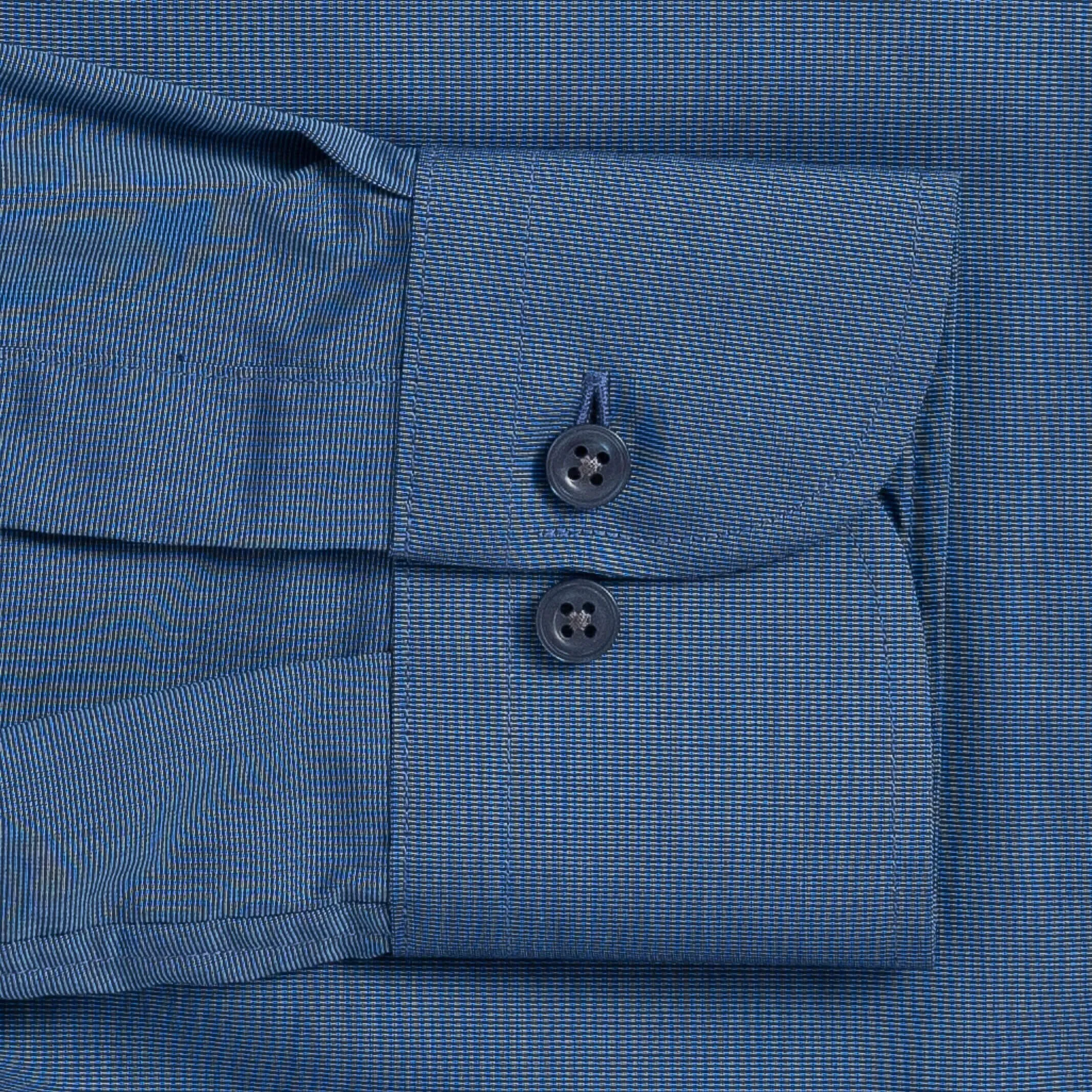 The Dark Blue Pearce End on End Custom Shirt