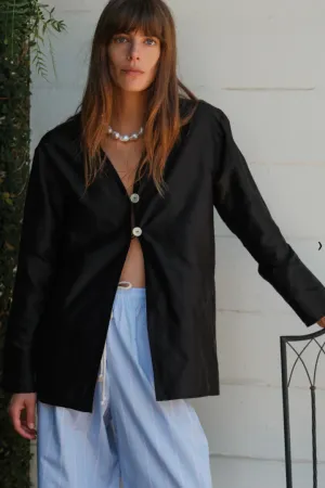 The Taffeta Split Top
