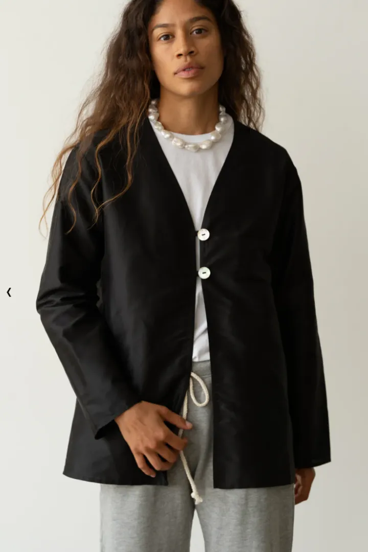 The Taffeta Split Top