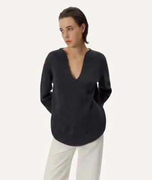 The Woolen Oversize V-Neck
