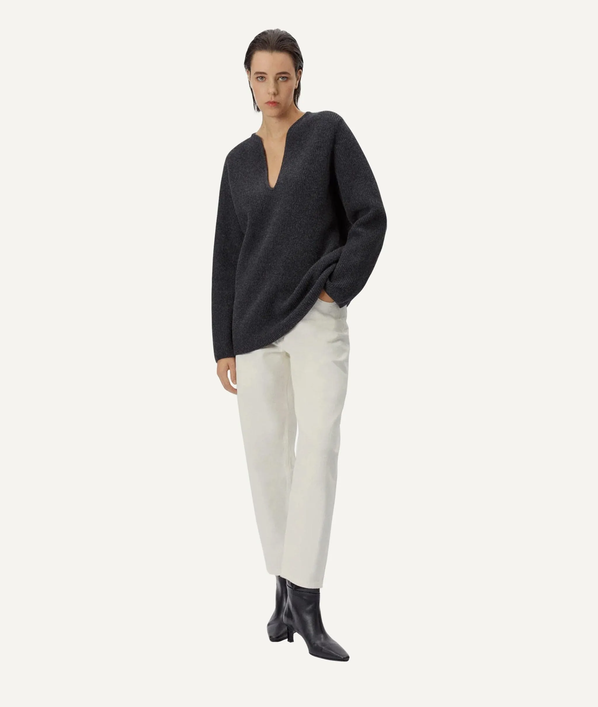 The Woolen Oversize V-Neck