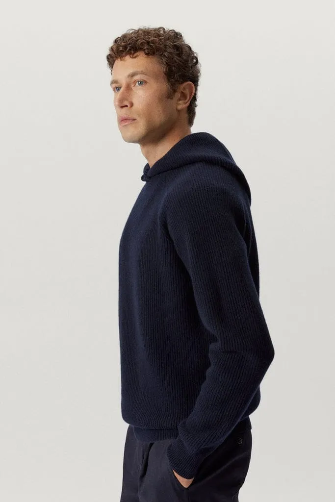 The Woolen Ribbed Hoodie Sweater