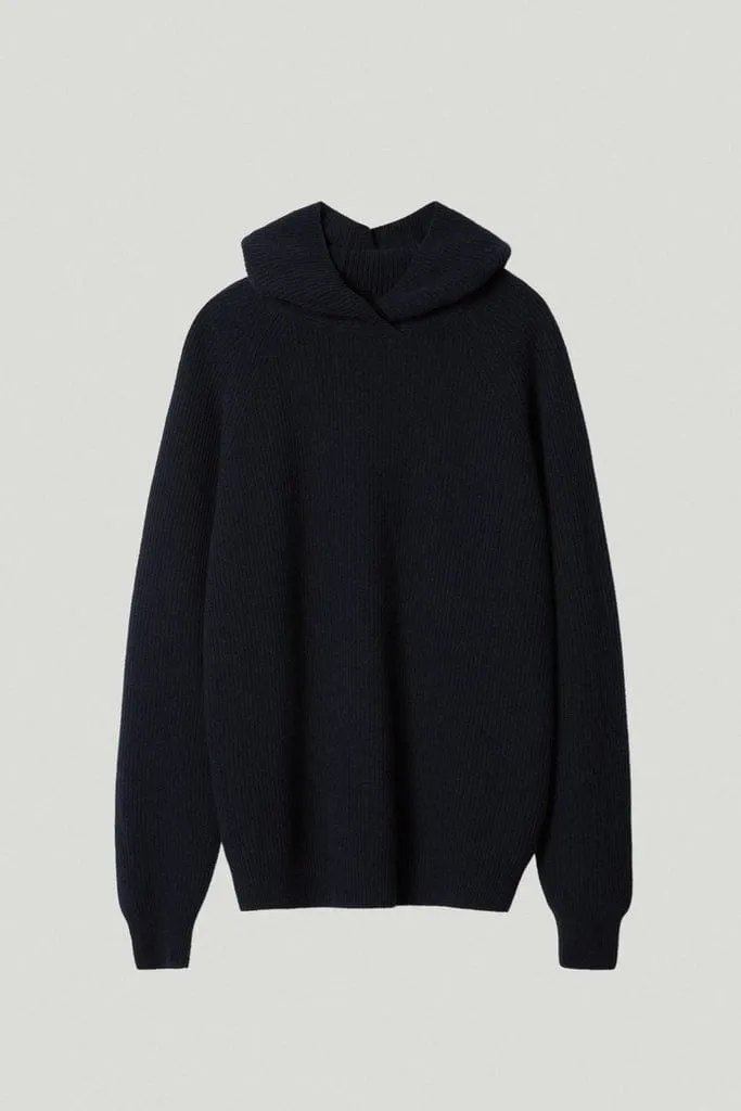 The Woolen Ribbed Hoodie Sweater