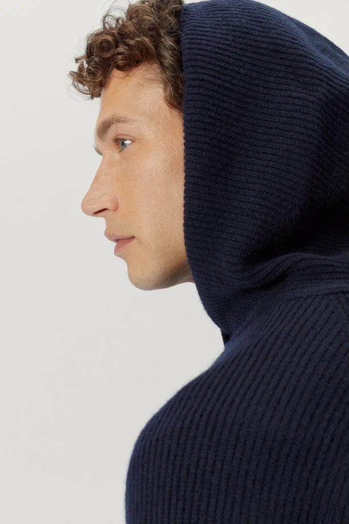 The Woolen Ribbed Hoodie Sweater