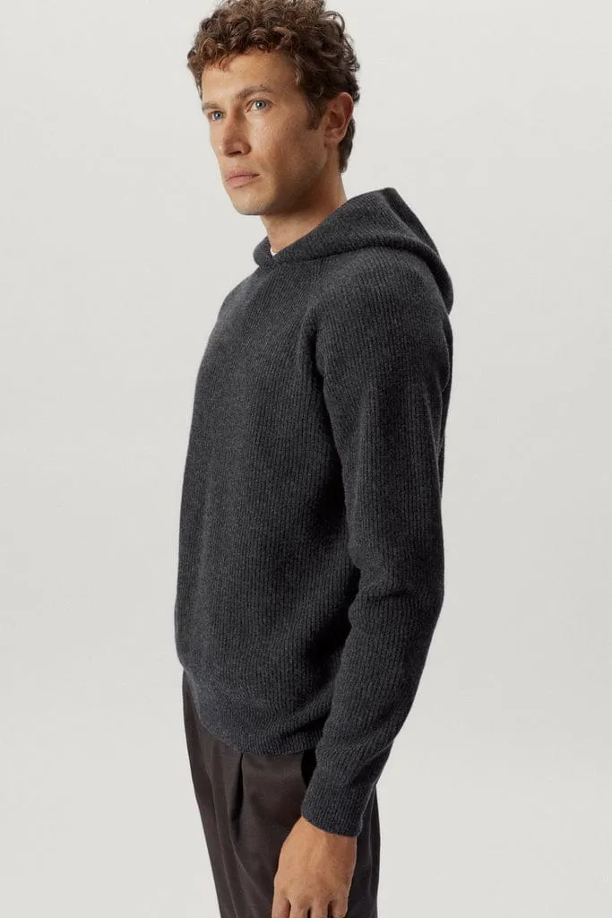The Woolen Ribbed Hoodie Sweater