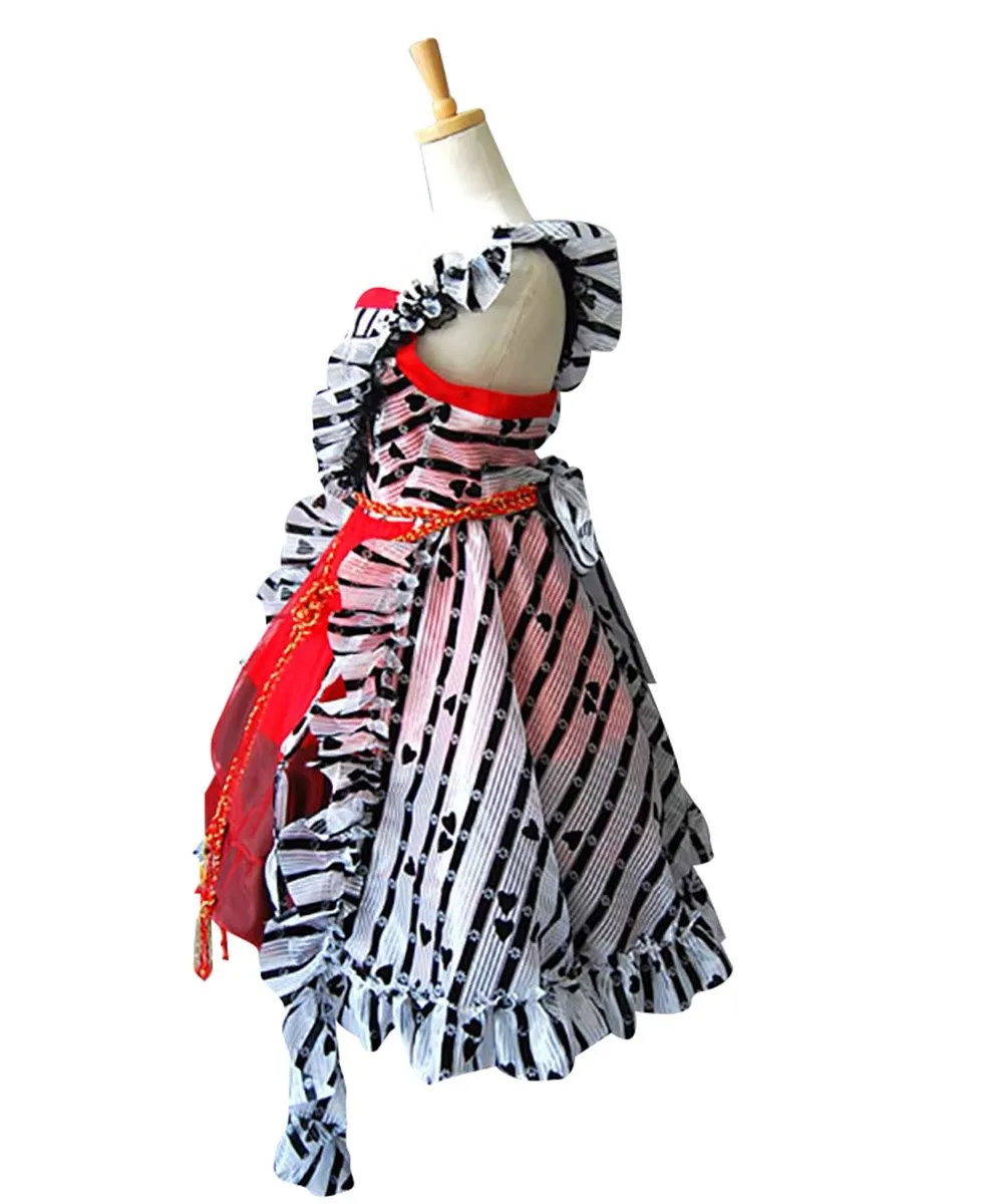 Tim Burton Alice In Wonderland Alice Red Court Um Dress Costume