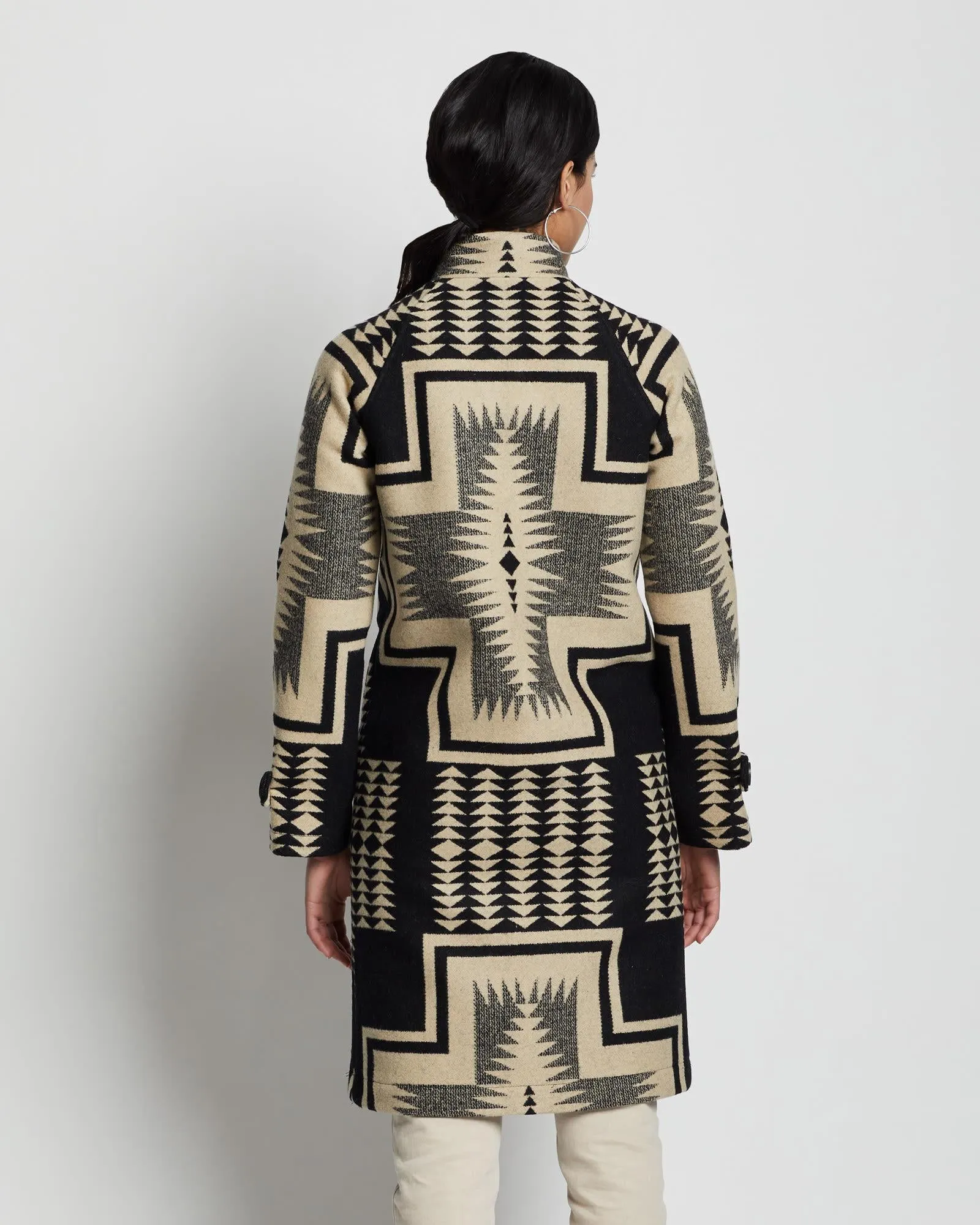 Timberline Jacquard Coat Harding Black Tan