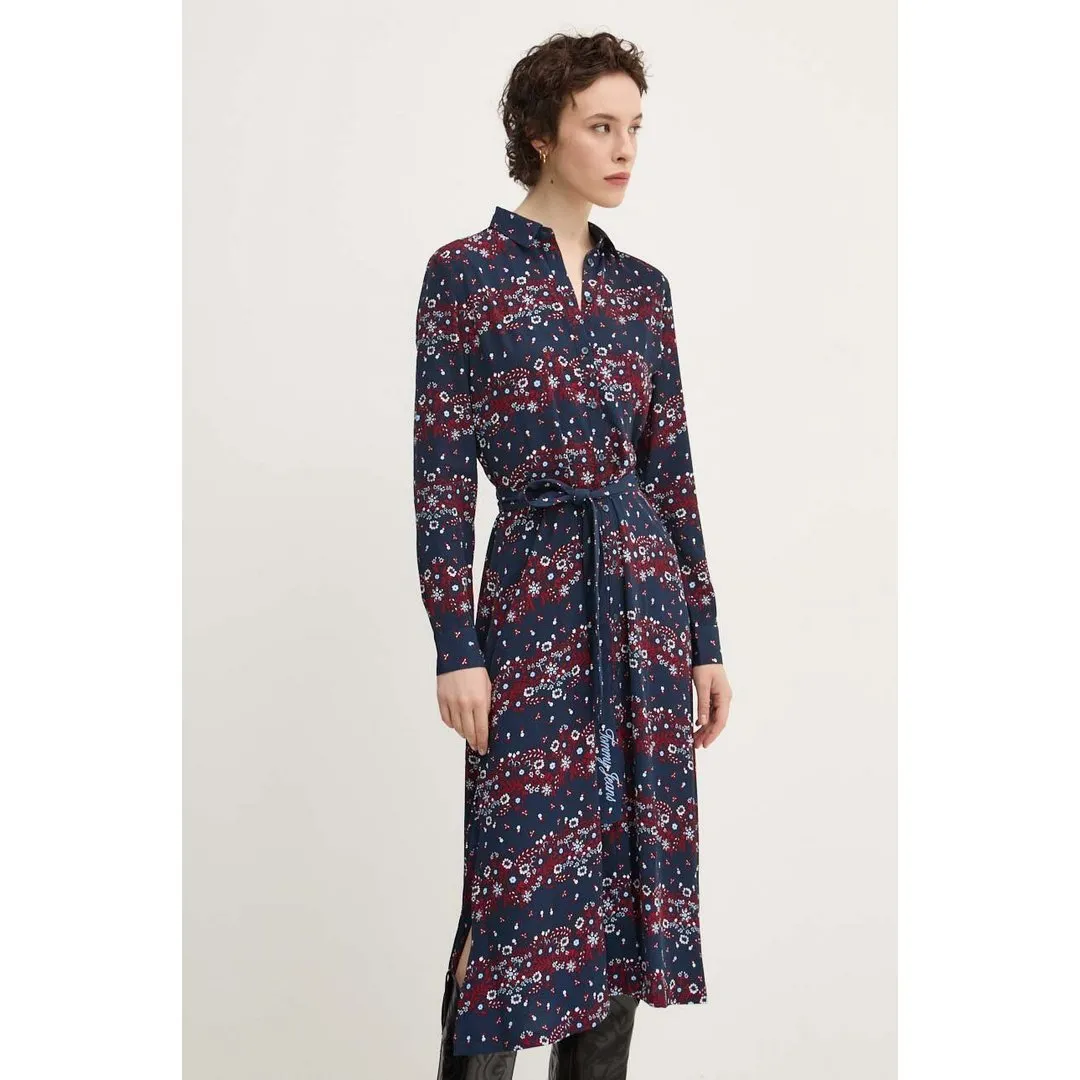 Tjw Floral Belted Mi
