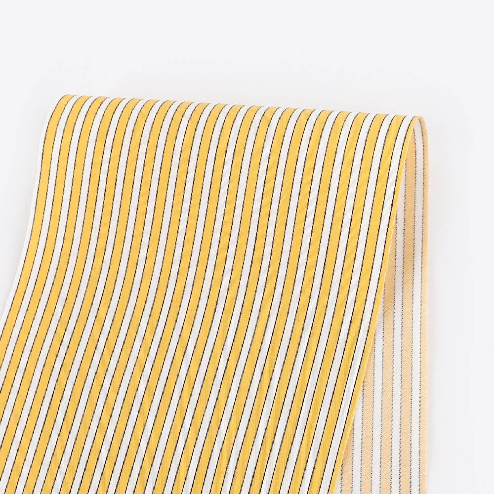 Track Stripe Cotton Twill - Sunflower