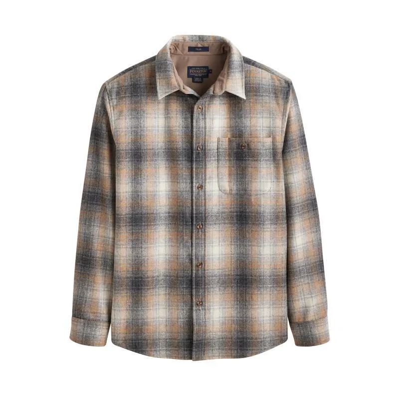Trail Shirt Grey Mix/Tan Mix Plaid