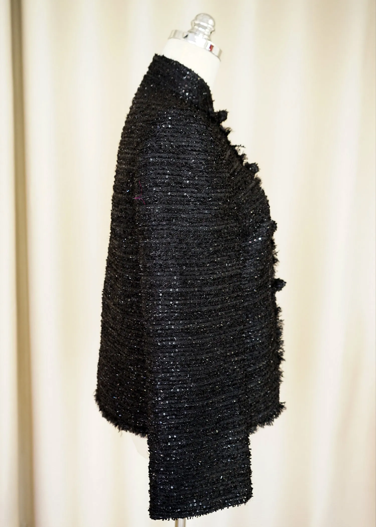 Tweed Tang Jacket (Sequinned Black)